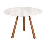 DROP SIDE TABLE | WHITE WOOD
