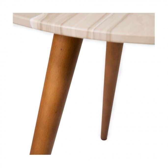 FIKA - TABLE D'APPOINT ATHEN WOOD PATCHWORK