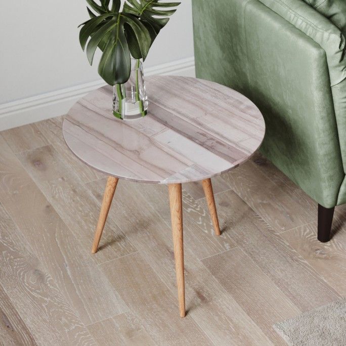 FIKA - TABLE D'APPOINT ATHEN WOOD PATCHWORK