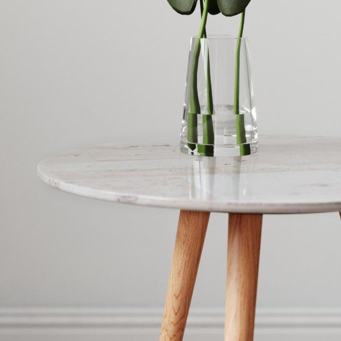FIKA SIDE TABLE | TRAVERTINO PATCHWORK